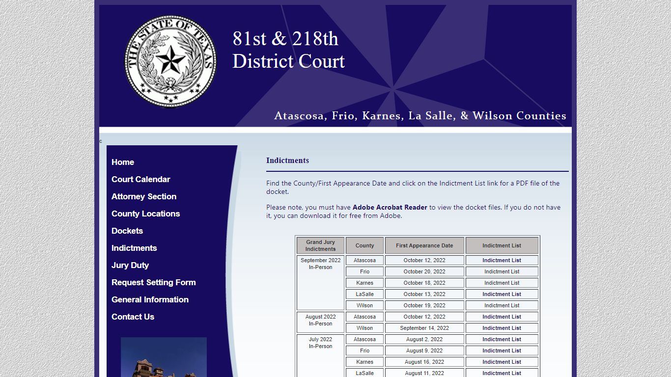 DC Indictments - txcourts.gov